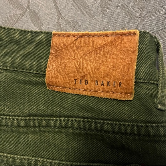 Ted Baker Jeans Tinned Sardines Green Button Fly Size 32R - Picture 11 of 11